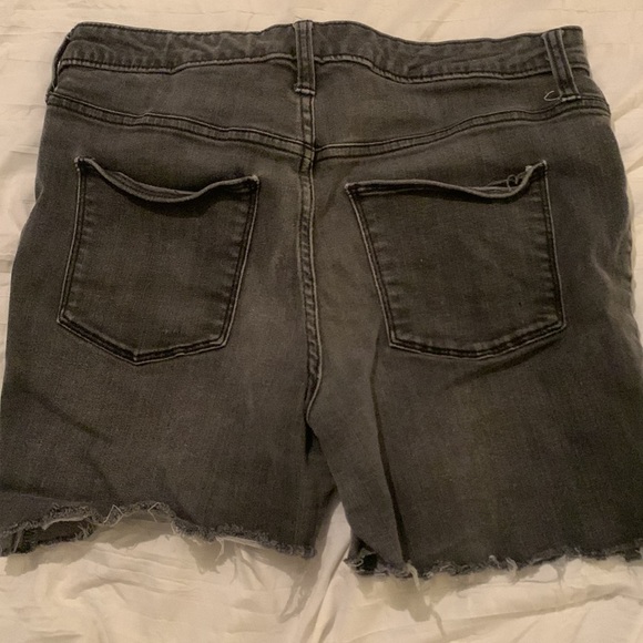 Black Distressed Shorts - Picture 3 of 3